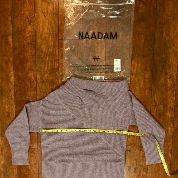 Naadam wool cashmere off shoulder sweater - Picture 6 of 9